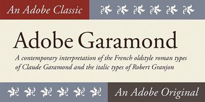 Descargar Adobe Garamond Family Font Otf Ttf