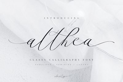 Download Althea Calligraphy Font Otf Ttf