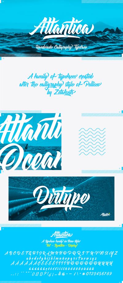 Download Download Atlantica Calligraphy Typeface Font Otf Ttf PSD Mockup Templates