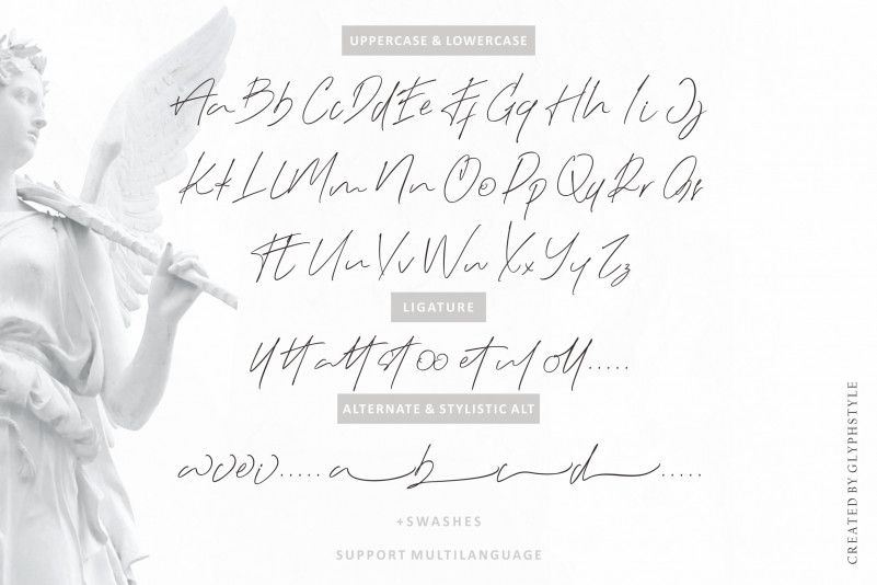 下载 Black Angel Signature Font OTF, TTF