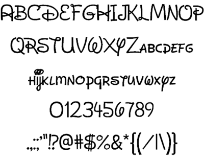 Dan S Disney Font Font Otf Ttf をダウンロード