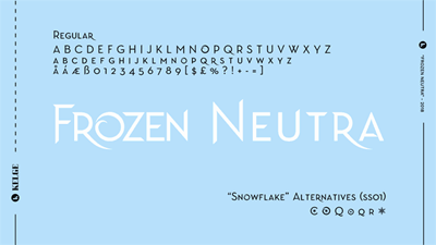 Frozen Neutra Font Font Otf Ttf をダウンロード