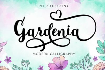 Descargar Gardenia Modern Calligraphy Font OTF