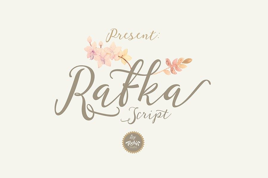 Faça o download do Rafka Script Font OTF, TTF