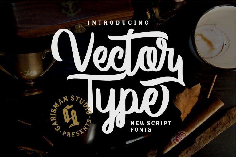 Download Vector Type Script Font OTF, TTF