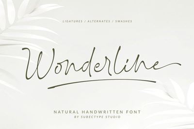 Wonderline Font Otf Ttf をダウンロード