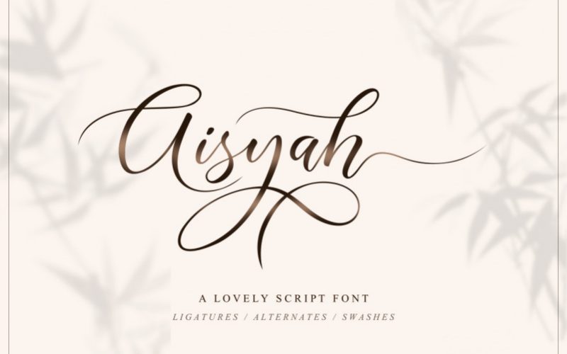 Download Aisyah Calligraphy Font Otf Ttf