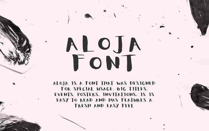 Download Aloja Handwritten Download Font Otf Ttf