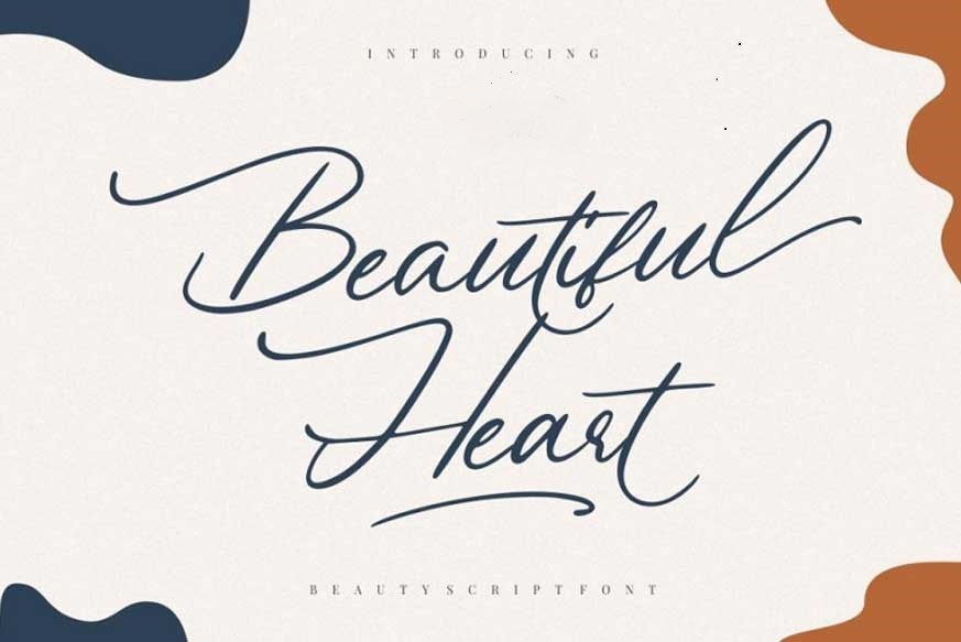 Download Beautiful Heart Script Font OTF, TTF