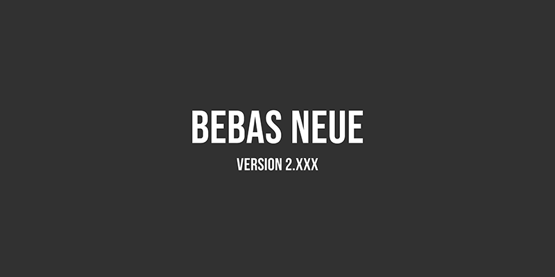 Download Bebas Neue Download Font OTF, TTF