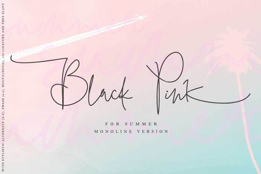 Black Pink Summer Font giúp đem đến sự tươi mới và mát mẻ cho các thiết kế của bạn. Không có gì tuyệt vời hơn khi sử dụng font chữ táo bạo và sắc nét này trong các thiết kế của bạn, đặc biệt là thiết kế mùa hè. Xem ngay Black Pink Summer Font để cảm nhận sự trẻ trung và sự nổi bật của nhóm nhạc nữ này.