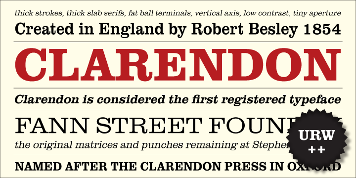 Скачать Clarendon Font OTF, TTF