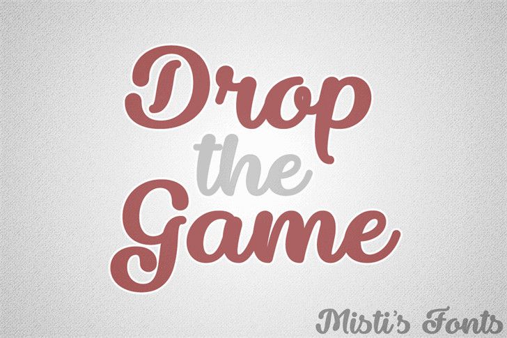 download-drop-the-game-script-font-otf-ttf