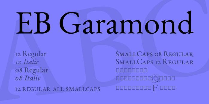 free granjon roman font