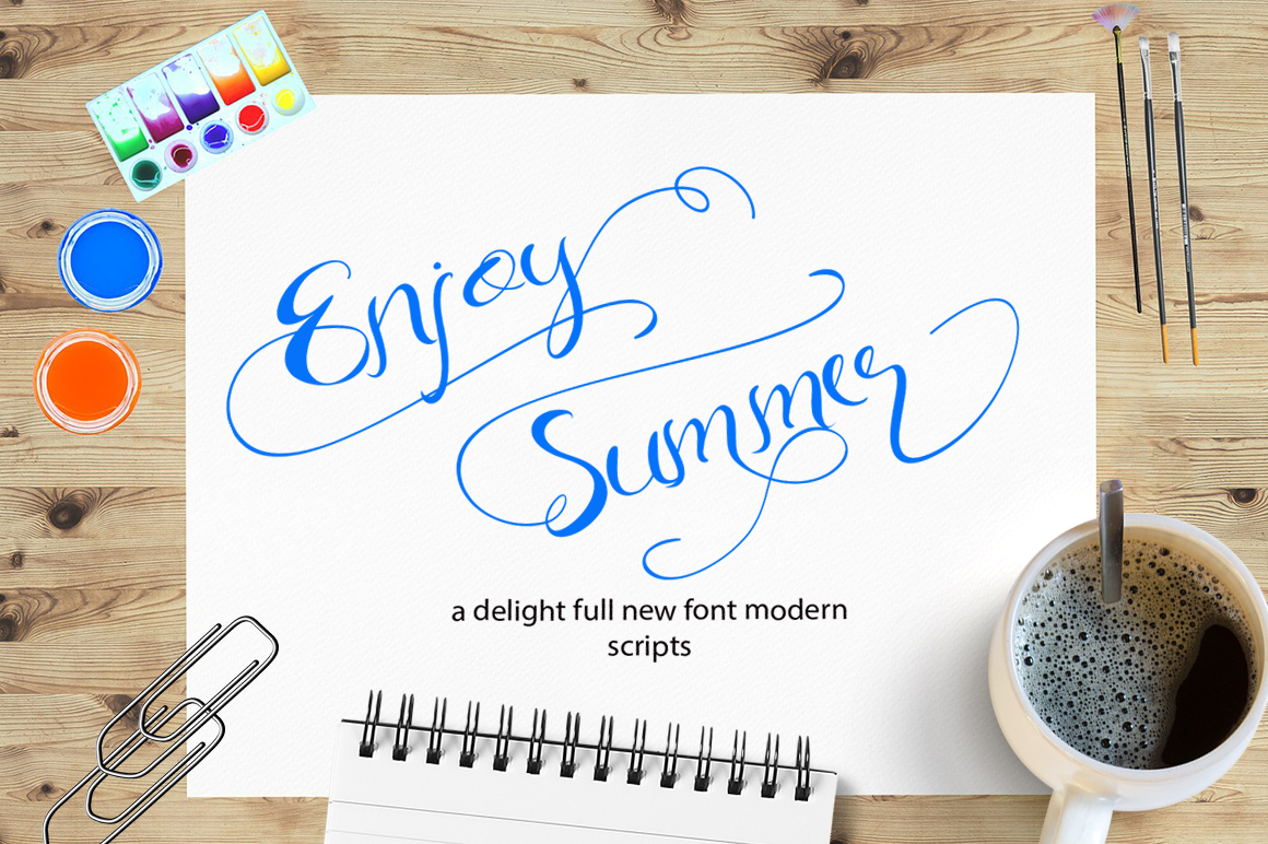 Download Enjoy Summer Script Font OTF, TTF