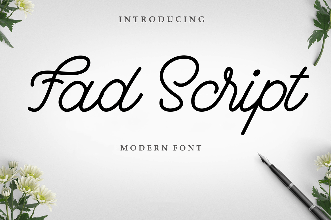 Download Fad Script Font OTF, TTF