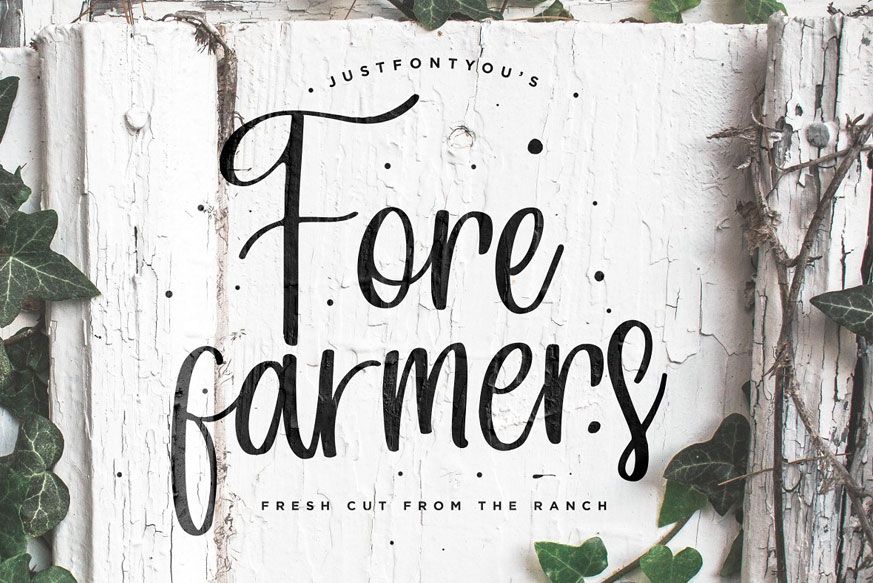 Download Forefarmers Rustic Casual Vintage Font Otf Ttf