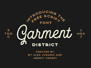 Download Garment District Monoline Script Font OTF TTF