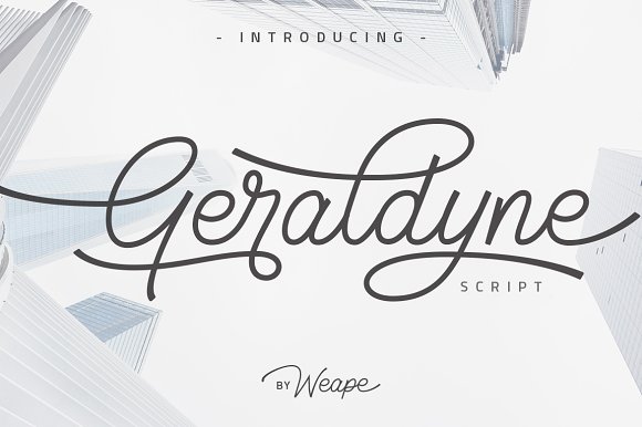 Download Geraldyne Script Font OTF, TTF