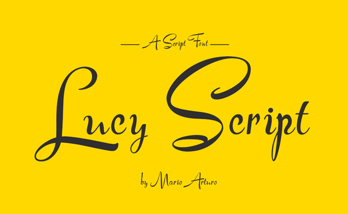 Download Lucy Script Font OTF, TTF