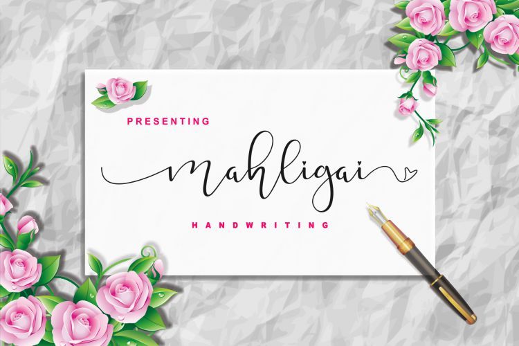 Mahligai Calligraphy Font Font