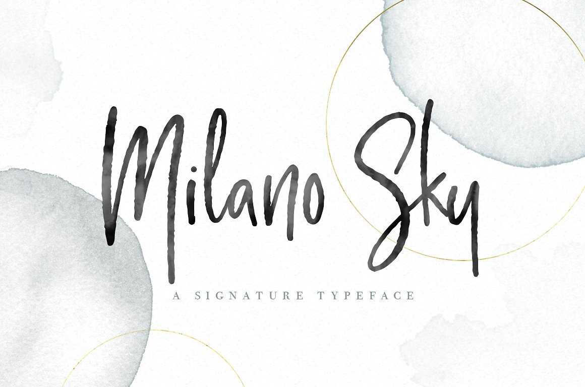 Download Milano Sky Script Font OTF, TTF