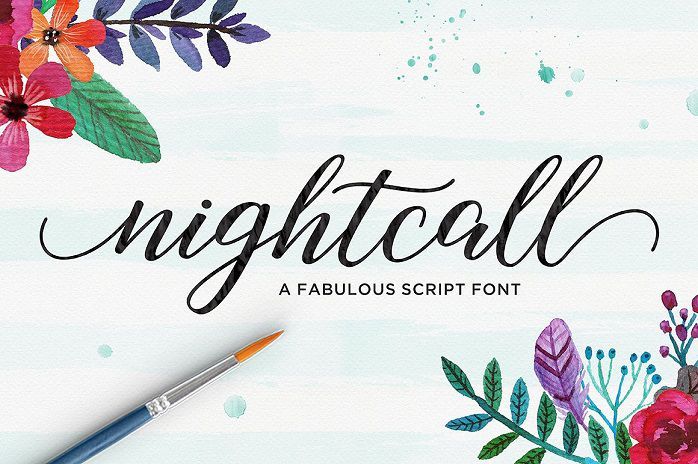 download-nightcall-script-font-otf-ttf