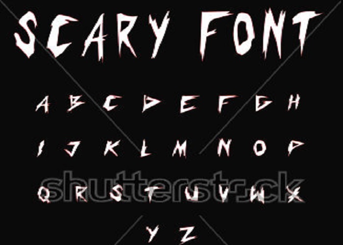 Scary fonts