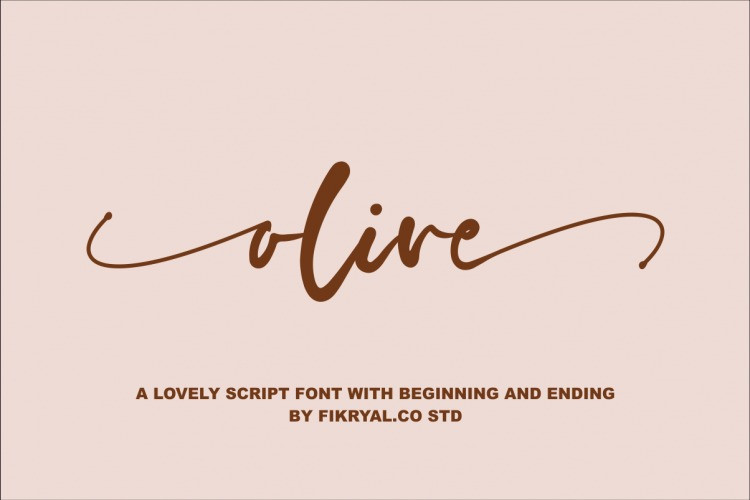 Descargar Olive Script Font OTF, TTF