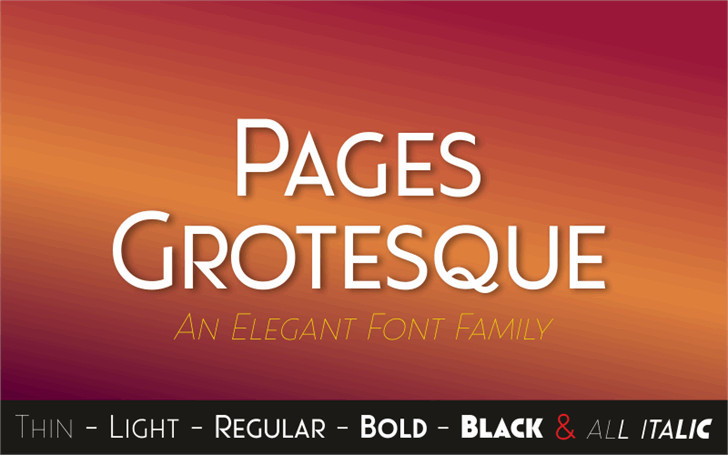 pages-grotesque-family-font-otf-ttf