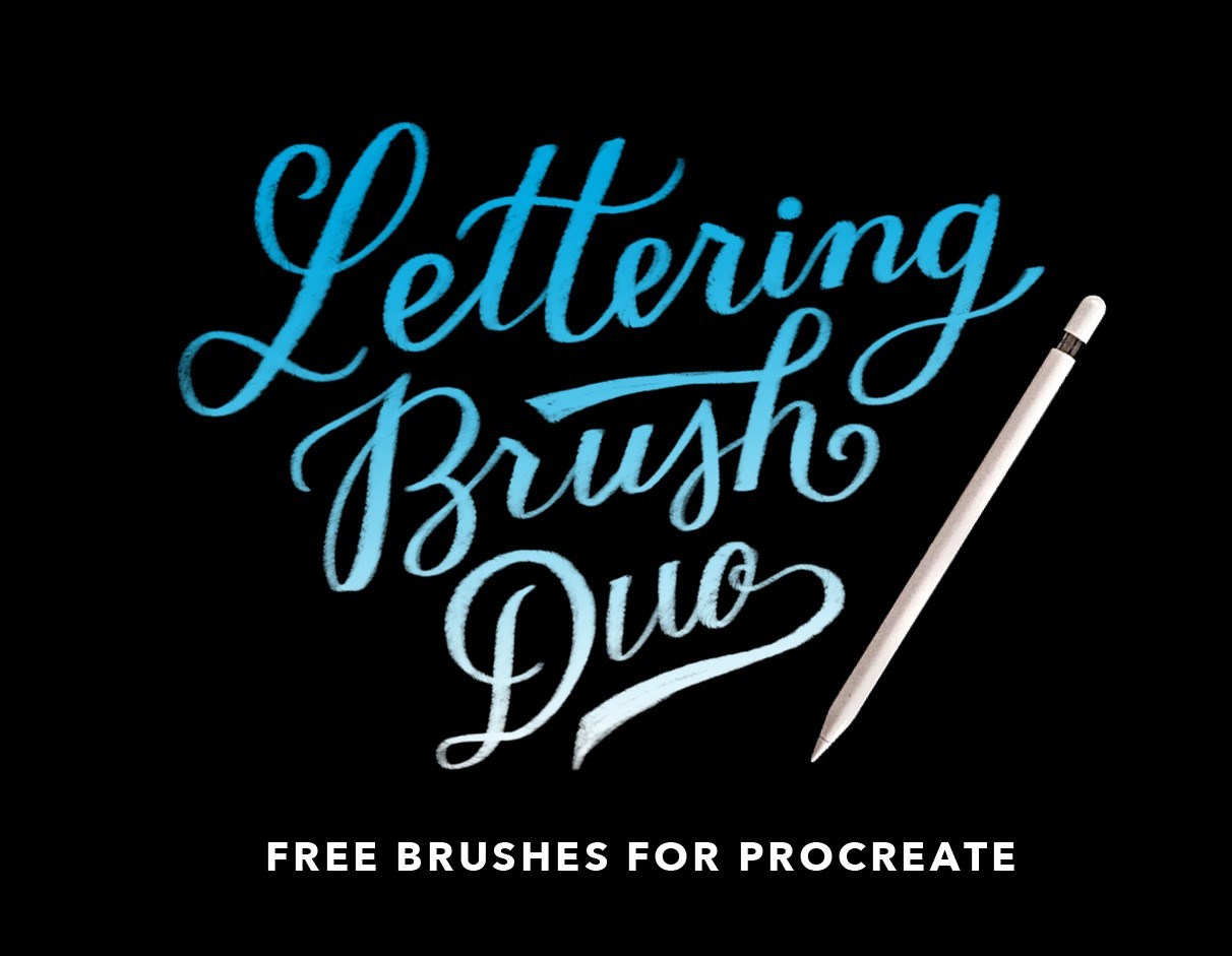 Download Procreate Lettering Brush Font Otf, Ttf