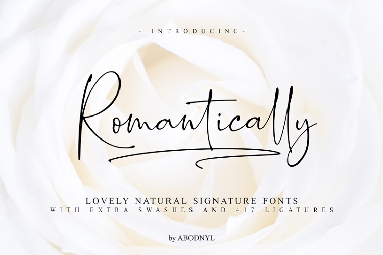 Download Free Download Romantically Font Otf Ttf Fonts Typography
