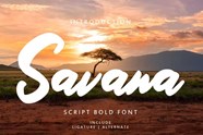 Download Savana Script Bold Font OTF TTF