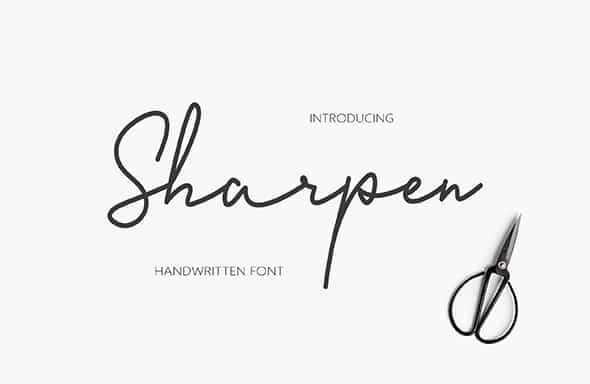 Download Sharpen Handwriting Download Font Otf Ttf