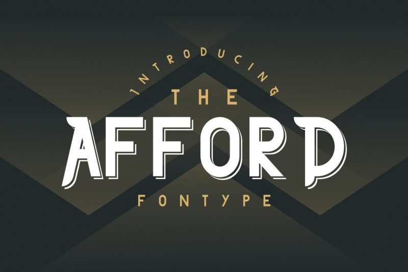 Download Download The Afford Display Font Otf Ttf PSD Mockup Templates