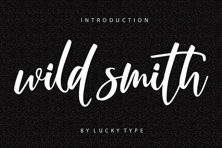 ดาวน์โหลด Wild Smith Modern Script Font OTF, TTF