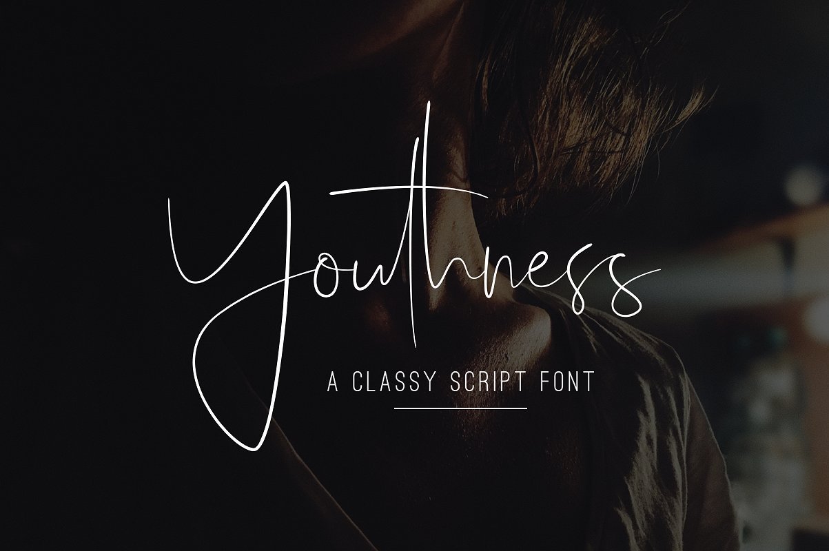 ดาวน์โหลด Youthness Script Download Font OTF, TTF